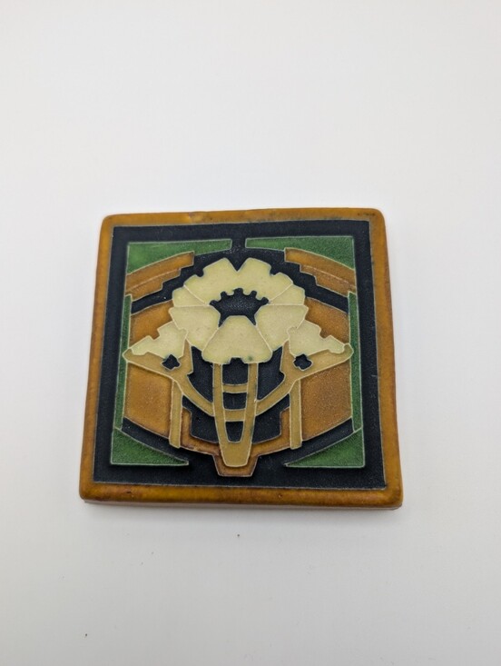 Motawi Other - Motawi Poppy Tile 4x4 (Mid-century Modern Style)